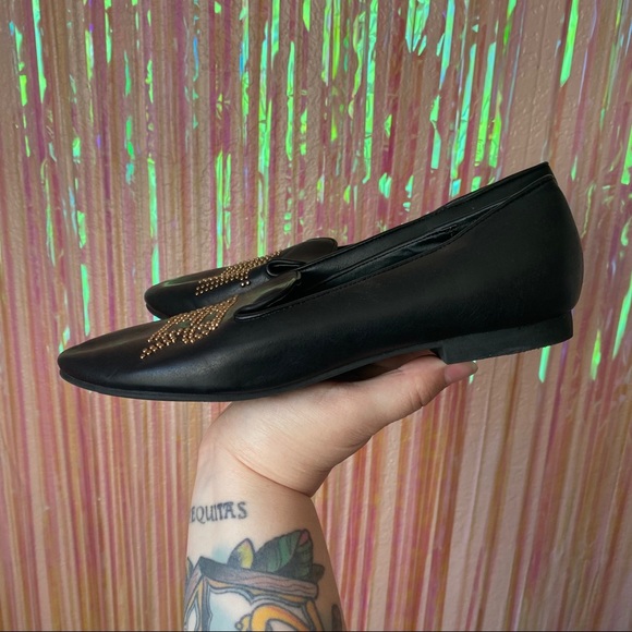 Forever 21 Whatever Studded Loafer Flats 8 - Picture 2 of 5